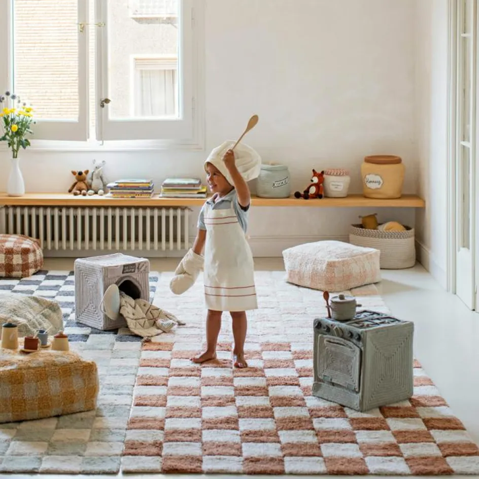 Tapis lavable Kitchen Tiles rose (120 x 160 cm)|Lorena Canals