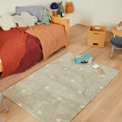 Best Lorena Canals Tapis lavable Mini Dot Blue Sage (100 x 150 cm)