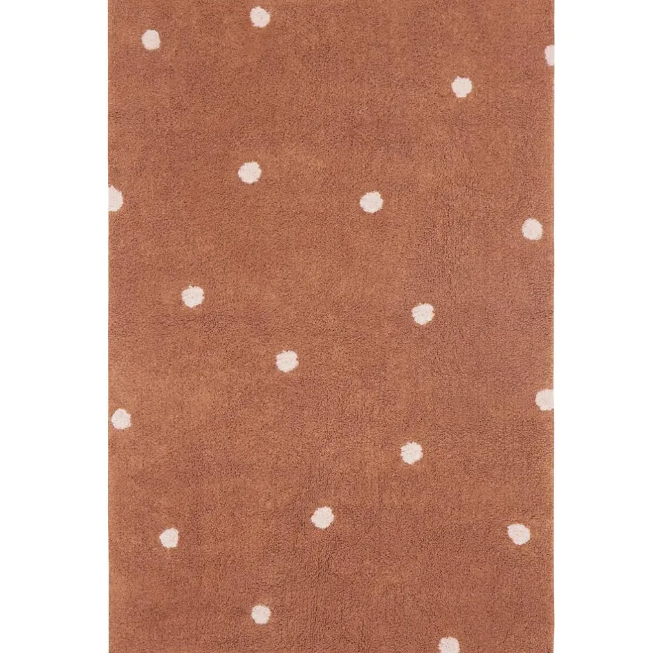 Lorena Canals Tapis lavable Mini Dot Chestnut (100 x 150 cm)