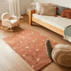 Lorena Canals Tapis lavable Mini Dot Chestnut (100 x 150 cm)