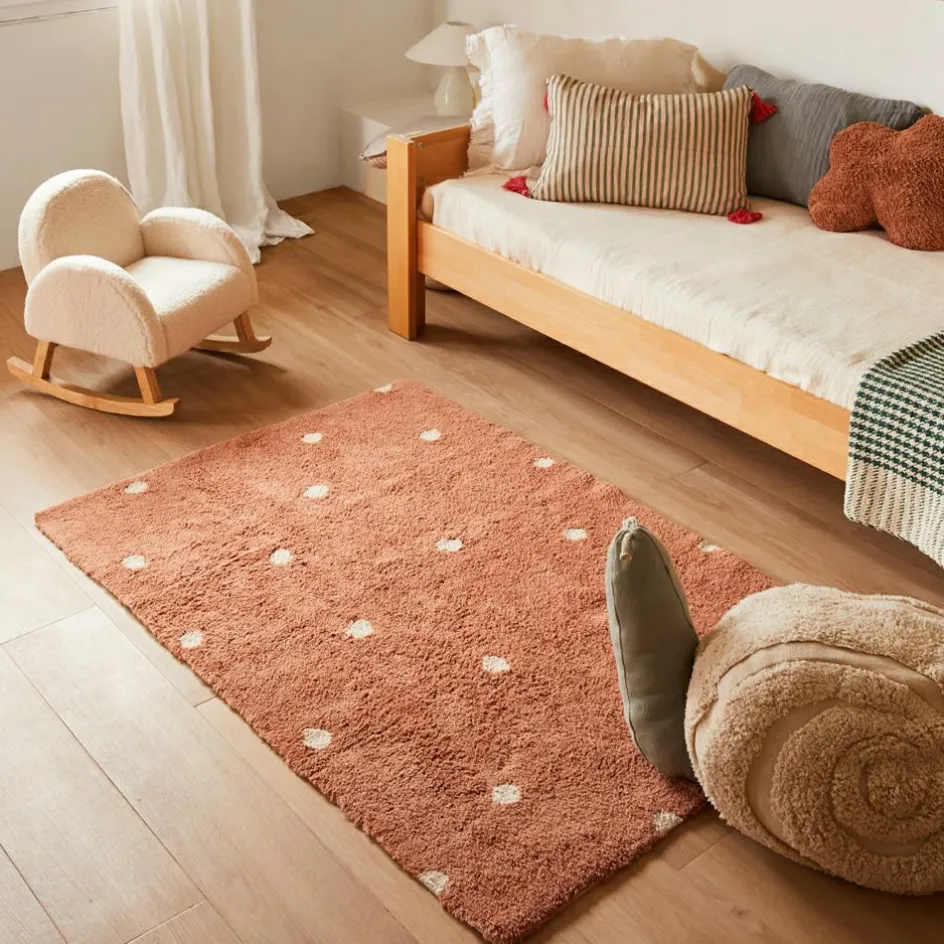 Lorena Canals Tapis lavable Mini Dot Chestnut (100 x 150 cm)