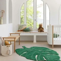 Tapis lavable Monstera Leaf vert (120 x 160 cm)|Lorena Canals Outlet