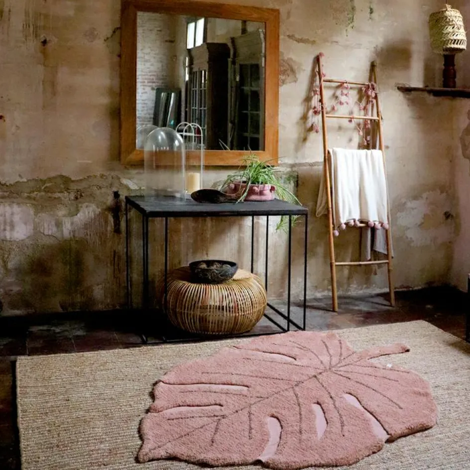 Hot Lorena Canals Tapis lavable Monstera Vintage Nude (180 x 120 cm)