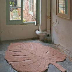 Hot Lorena Canals Tapis lavable Monstera Vintage Nude (180 x 120 cm)