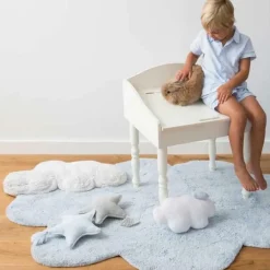 Sale Lorena Canals Tapis lavable Puffy Dream bleu (110 x 170 cm)