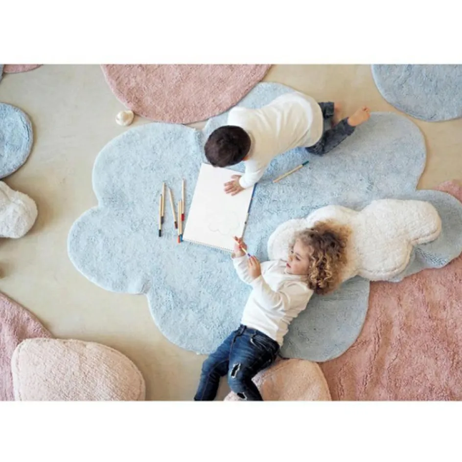 Sale Lorena Canals Tapis lavable Puffy Dream bleu (110 x 170 cm)