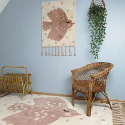 Nattiot Tapis lavable rectangulaire oiseau Birdy (100 x 150 cm)