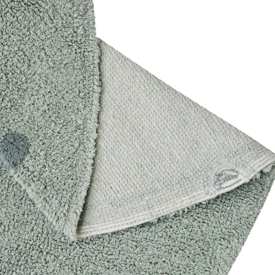 New Lorena Canals Tapis lavable Round Dot Blue Sage (140 cm)