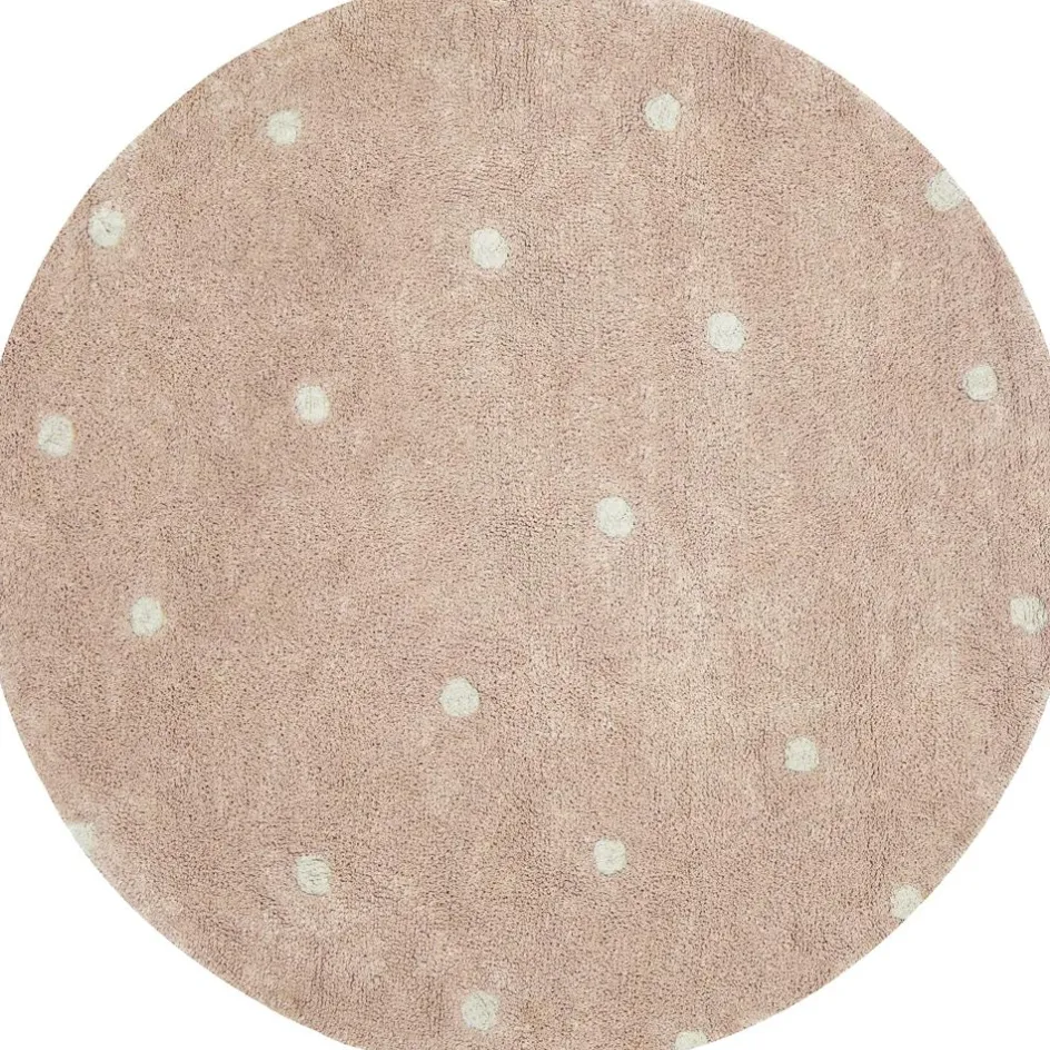 Tapis lavable Round Dot Rose (140 cm)|Lorena Canals Clearance