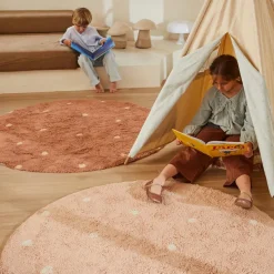 Tapis lavable Round Dot Rose (140 cm)|Lorena Canals Clearance