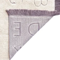 Tapis lavable RugCycled® ABC en coton naturel (90 x 130 cm)|Lorena Canals Clearance