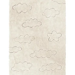 Tapis lavable RugCycled® Clouds en coton naturel (90 x 130 cm)|Lorena Canals Discount