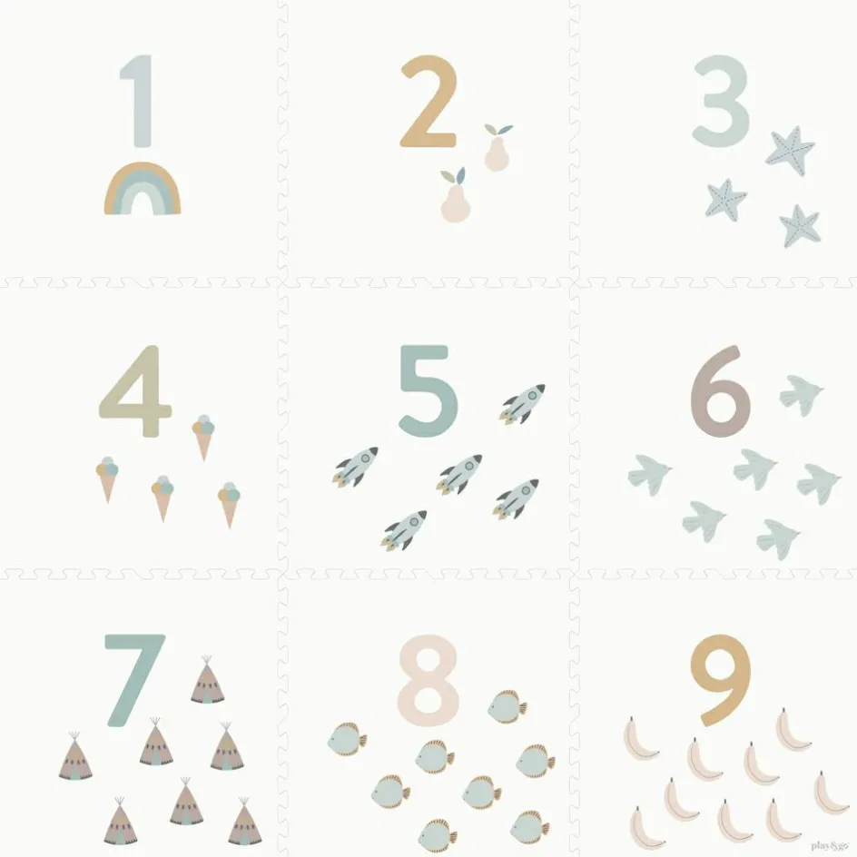 Sale Play&Go Tapis puzzle 3 en 1 Tiloo Numbers (180 x 180 cm)