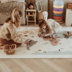 Tapis puzzle 3 en 1 Tiloo Worldmap (120 x 180 cm)|Play&Go New