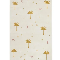 Tapis rectangulaire Little Palm palmier Miel (120 x 170 cm)|Nattiot Outlet