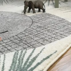Discount Nattiot Tapis rectangulaire éléphant Junko (120 x 170 cm)