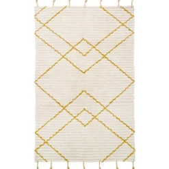 Hot Nattiot Tapis rectangulaire Viktor Lemon S bohème (100 x 150 cm)