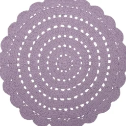 New Nattiot Tapis rond Alma mauve (120 cm)
