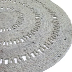 Tapis rond Bibek gris (110 cm)|Nattiot New
