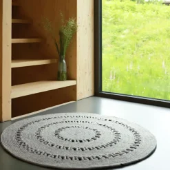 Tapis rond Bibek gris (110 cm)|Nattiot New