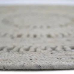 Tapis rond Bibek gris (110 cm)|Nattiot New