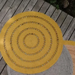 Tapis rond Bibek mangue (110 cm)|Nattiot Best