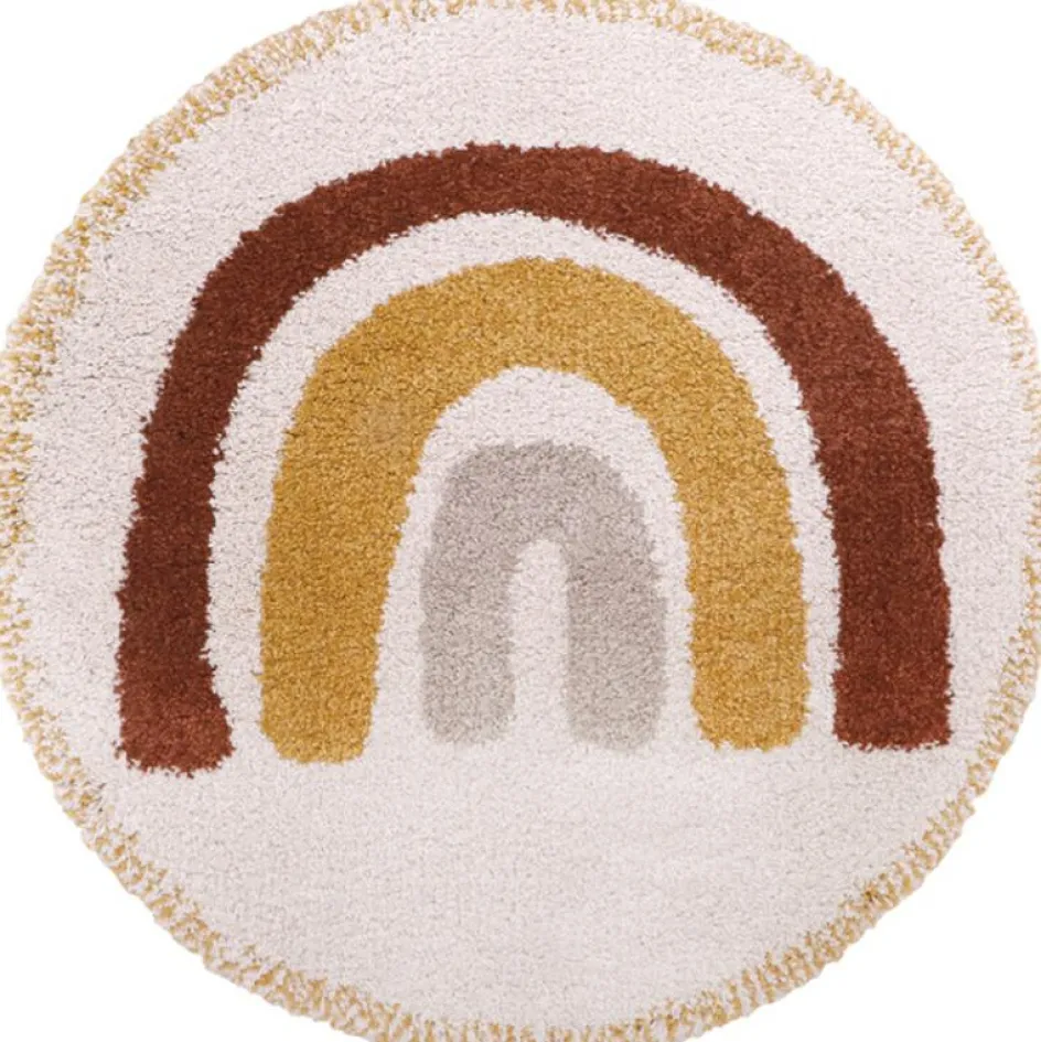 Tapis rond Bohemian arc-en-ciel (120 cm)|Nattiot Sale