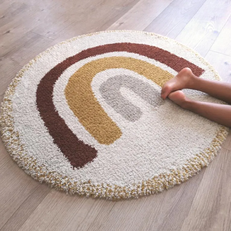 Tapis rond Bohemian arc-en-ciel (120 cm)|Nattiot Sale