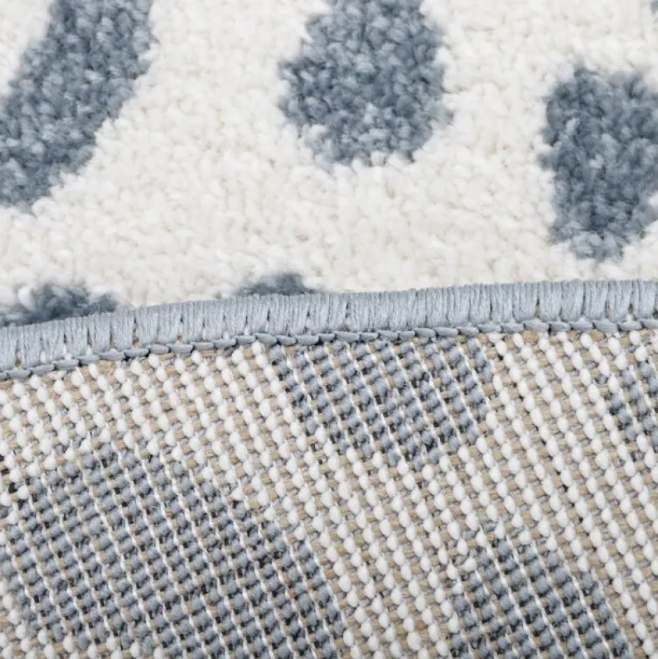 Tapis rond léopard Maldä blue (120 cm)|Nattiot Best