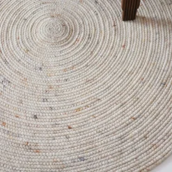Tapis rond Neethu Avoine S (110 cm)|Nattiot Online
