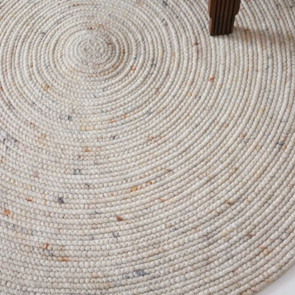 Tapis rond Neethu Avoine S (110 cm)|Nattiot Online