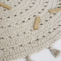 Best Nattiot Tapis rond Nila écru (110 cm)