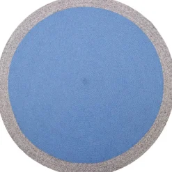 Discount Nattiot Tapis rond Nolan bleu (120 cm)