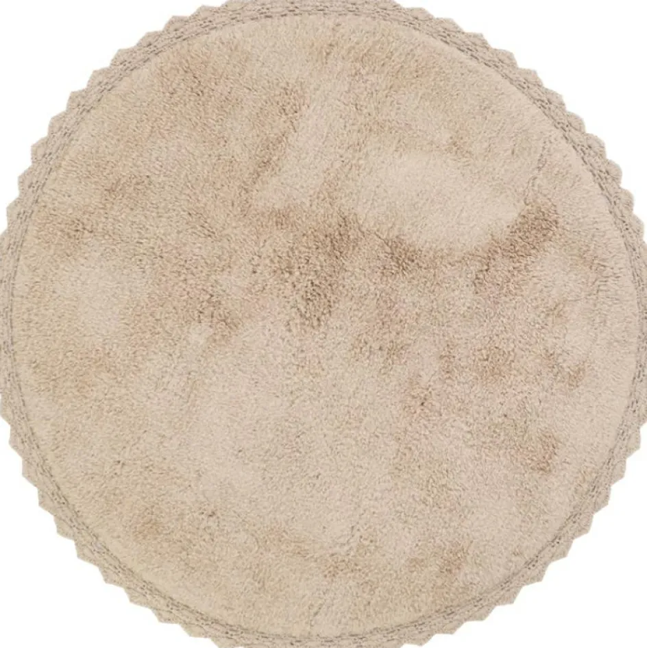 Tapis rond Perla nude (110 cm)|Nattiot