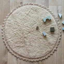 Tapis rond Perla Sable (110 cm)|Nattiot Hot