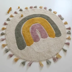 Tapis rond Rainbow Moss (110 cm)|Nattiot New