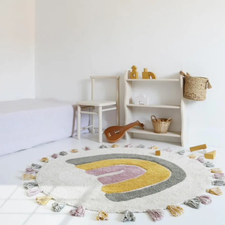 Tapis rond Rainbow Moss (110 cm)|Nattiot New