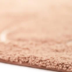 Tapis rond Yva fleur rose (110 cm)|Nattiot Best