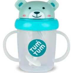 Sale TUM TUM Tasse antifuite avec paille lestée Ourson bleu (200 ml)