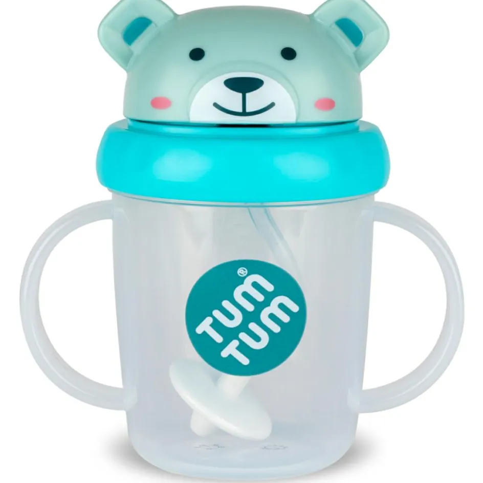 Sale TUM TUM Tasse antifuite avec paille lestée Ourson bleu (200 ml)