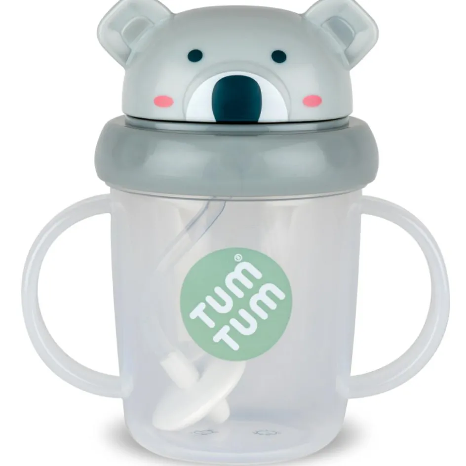 Tasse antifuite avec paille lestée Koala (200 ml)|TUM TUM Online