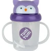 New TUM TUM Tasse antifuite avec paille lestée Chouette (200 ml)