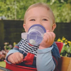 New TUM TUM Tasse antifuite avec paille lestée Chouette (200 ml)