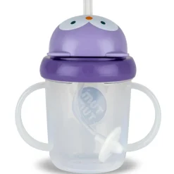 New TUM TUM Tasse antifuite avec paille lestée Chouette (200 ml)