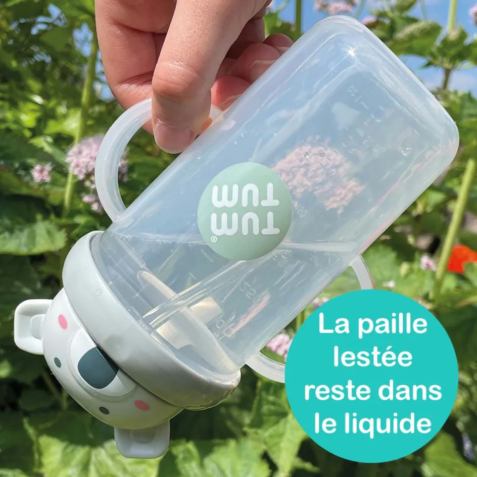 Tasse antifuite avec paille lestée Koala (300 ml)|TUM TUM Best
