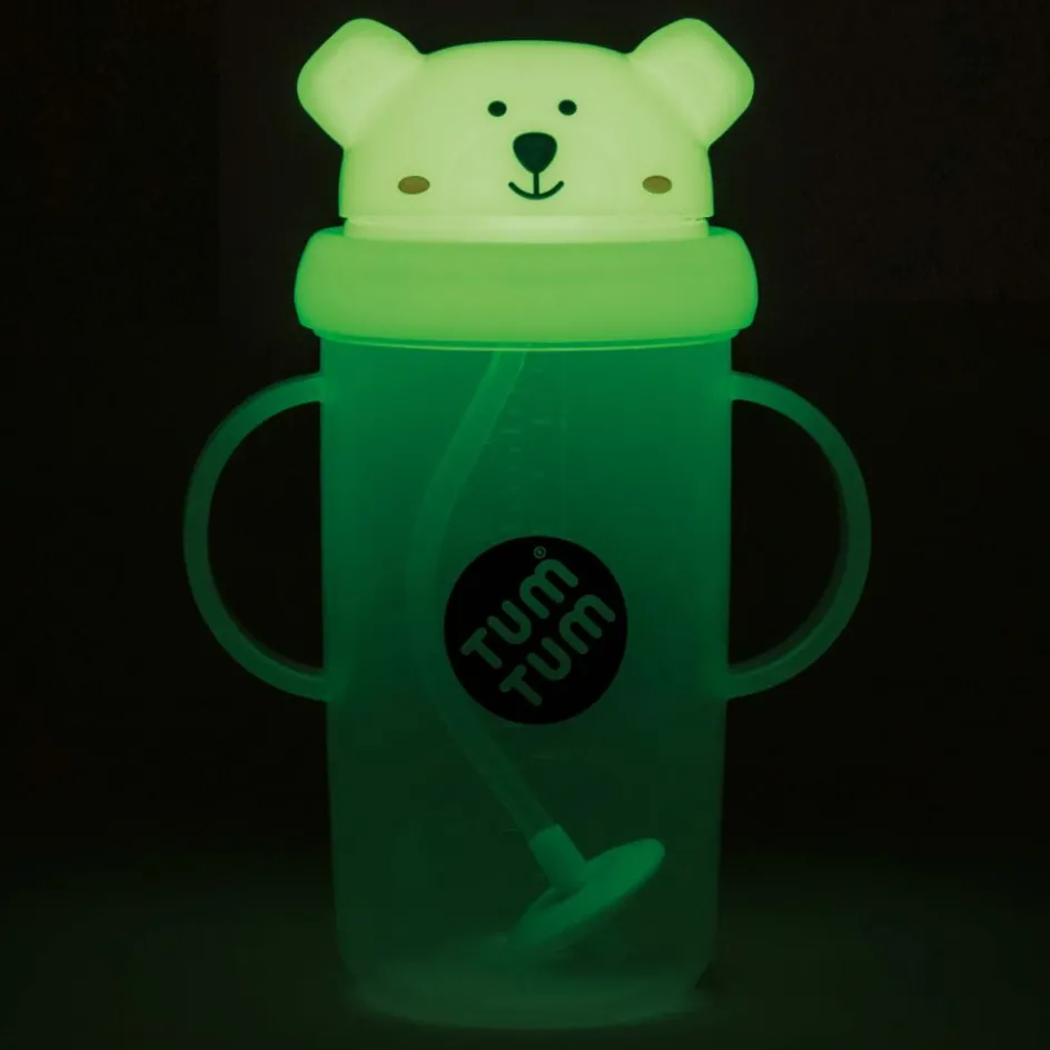 Outlet TUM TUM Tasse antifuite avec paille lestée Ours phosphorescente (300 ml)