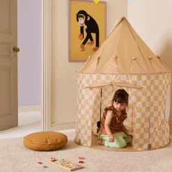 Tente de jeu Jaune à carreaux|Kid's Concept Best