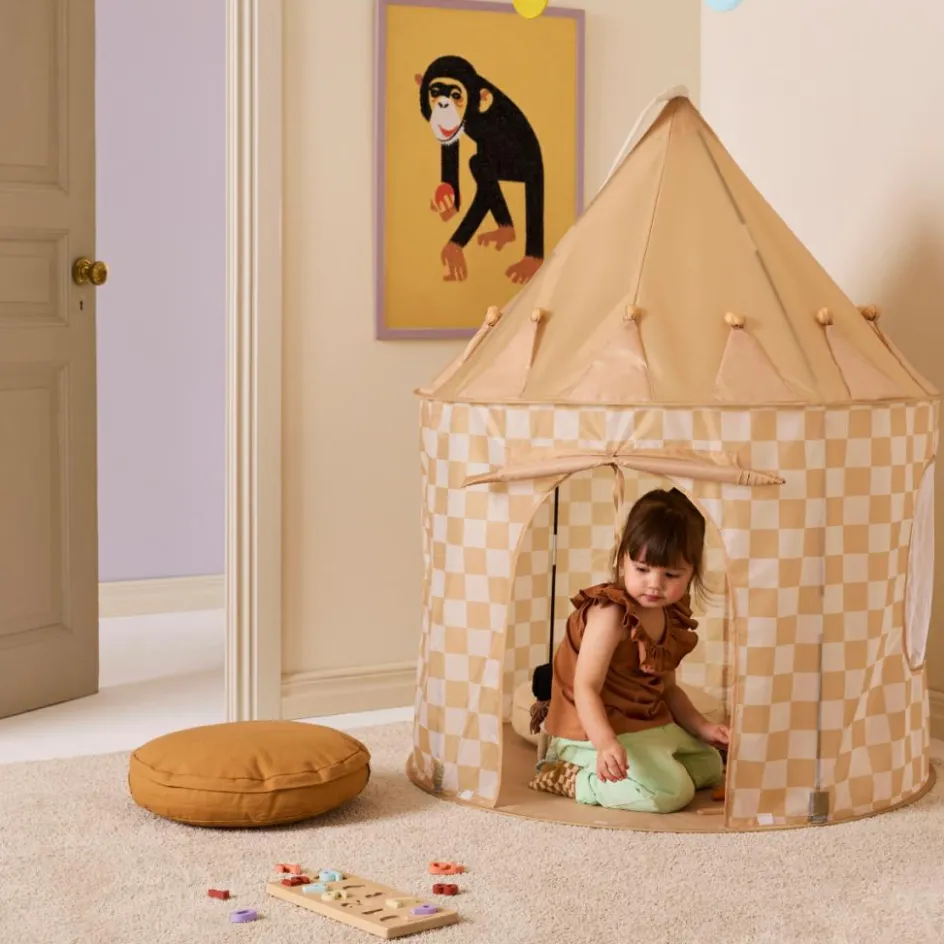 Tente de jeu Jaune à carreaux|Kid's Concept Best