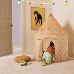 Tente de jeu Jaune à carreaux|Kid's Concept Best