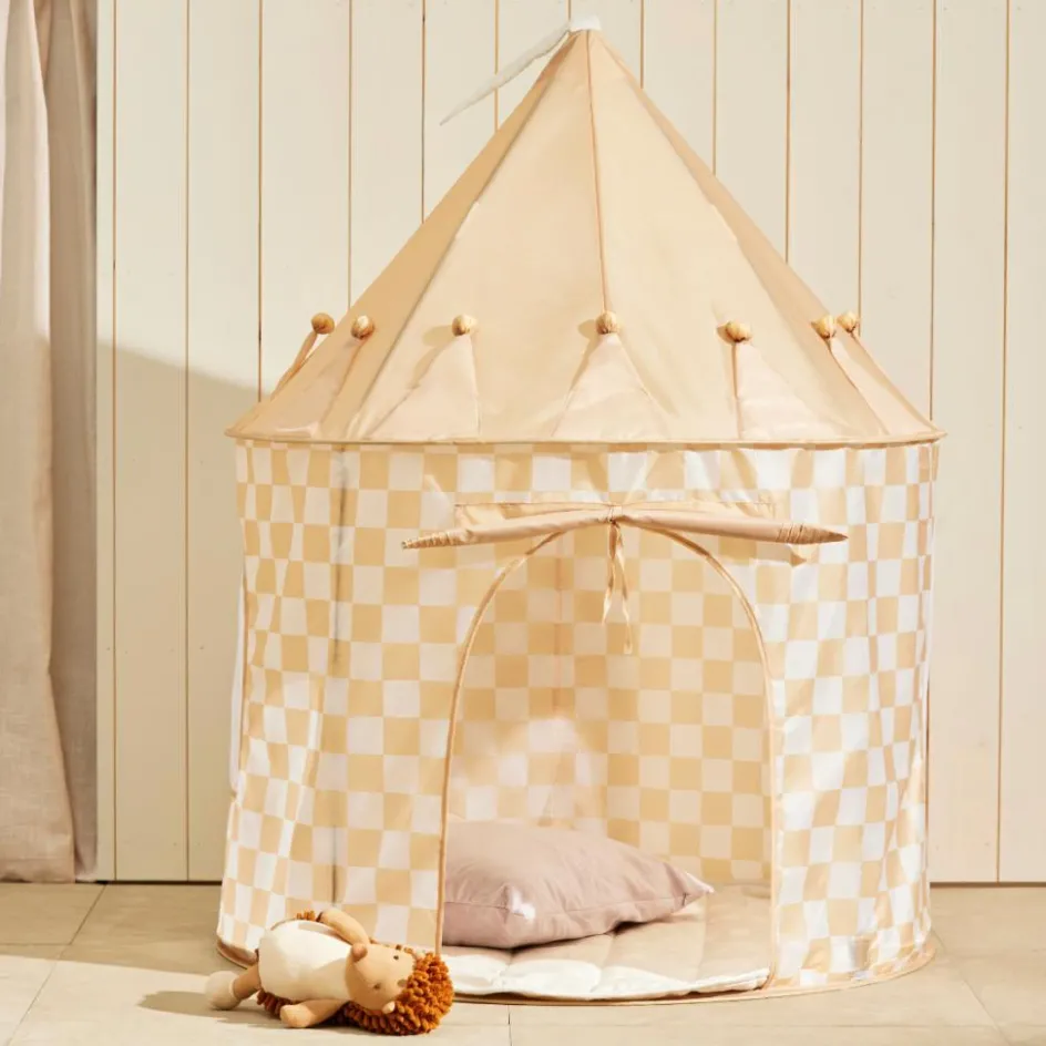 Tente de jeu Jaune à carreaux|Kid's Concept Best